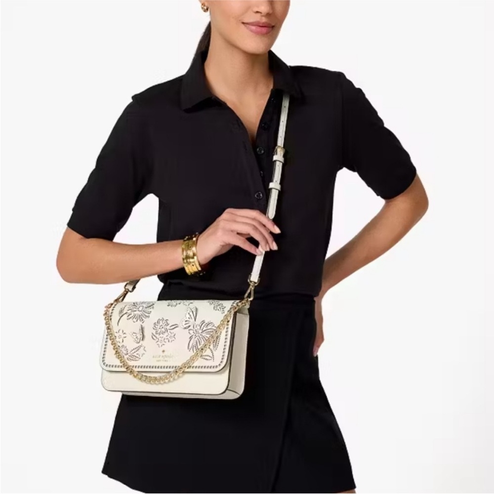 Kate Spade Madison Perforated Crossbody NWT - Picture 3 of 9
